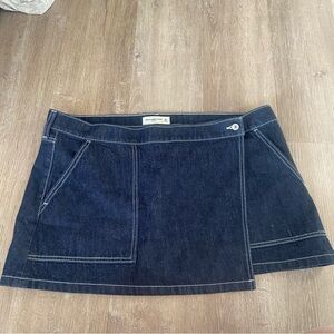 Abercrombie & Fitch Indigo Denim Mini Skirt